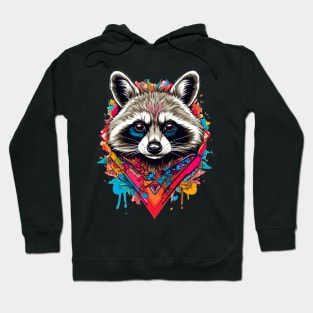 Abstract Art Raccoon Hoodie